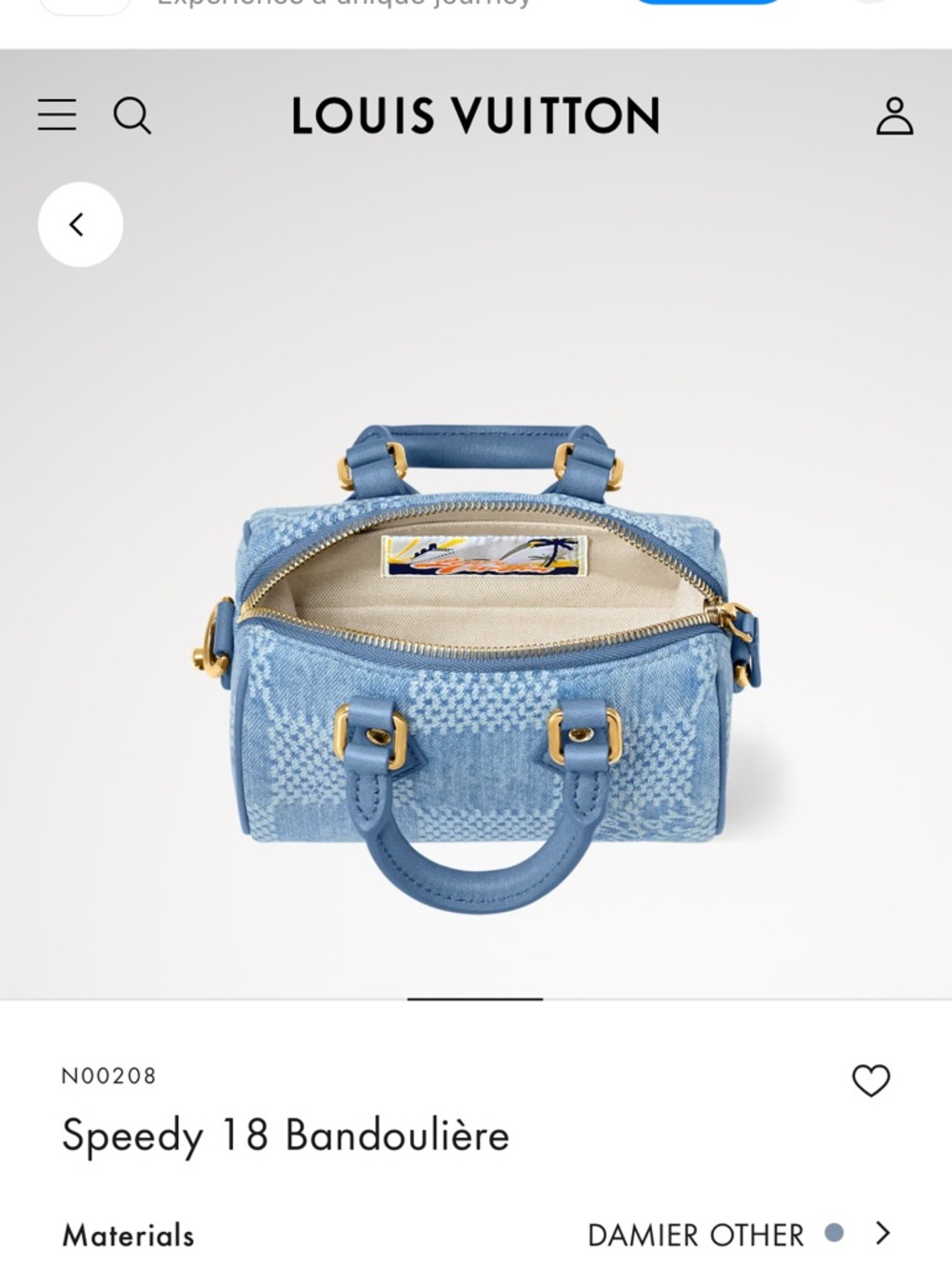 🩵 Louis Vuitton Speedy 18 Bandoulière, Never Worn 🩵 - Picture 15 of 16